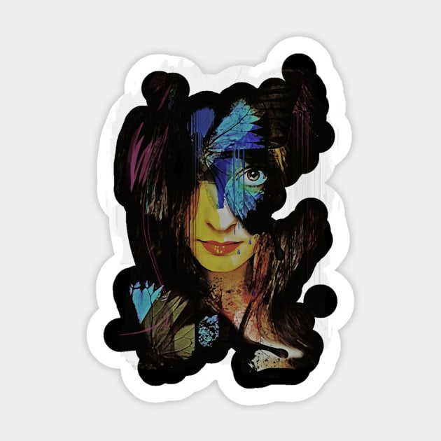 Chrysalis Abstract Sticker by GalenValle